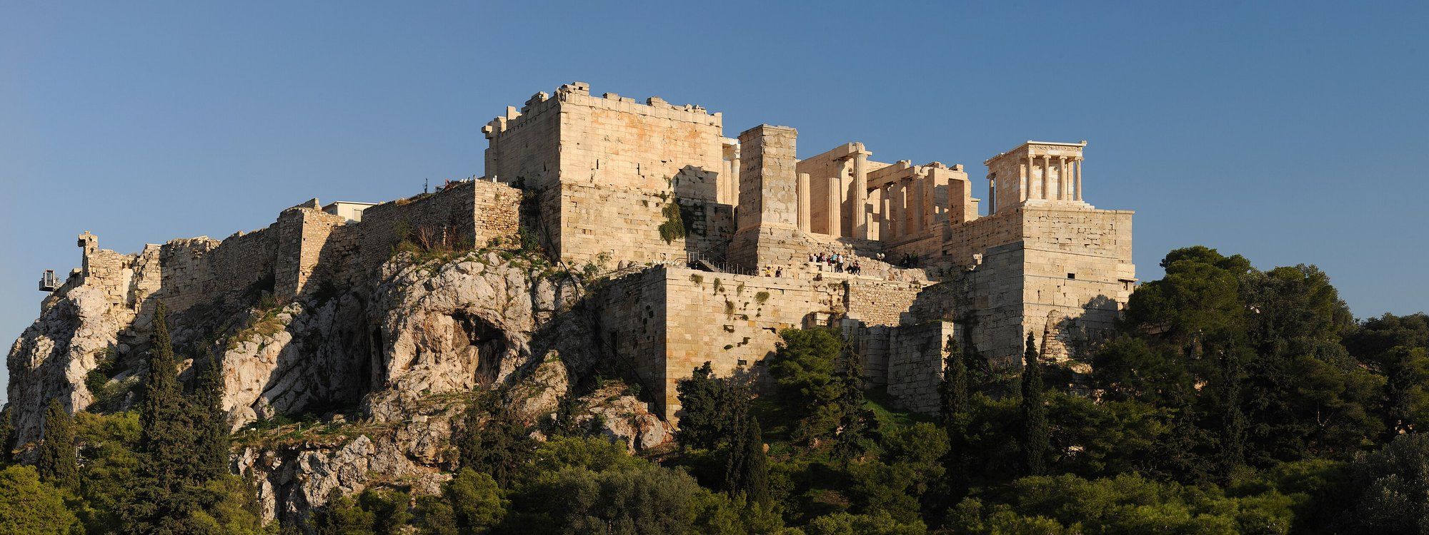 The Acropolis of Athens, with the Parthenon and Propylaea, seen from Areopagus Hill