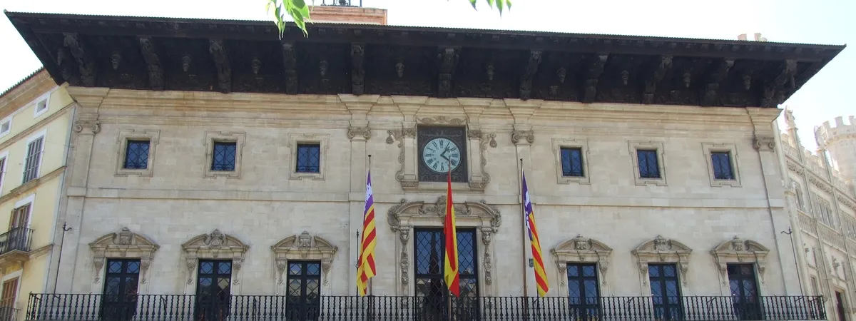 Palma's town hall (Ajuntament) on Plaça de Cort, in the heart of the old town