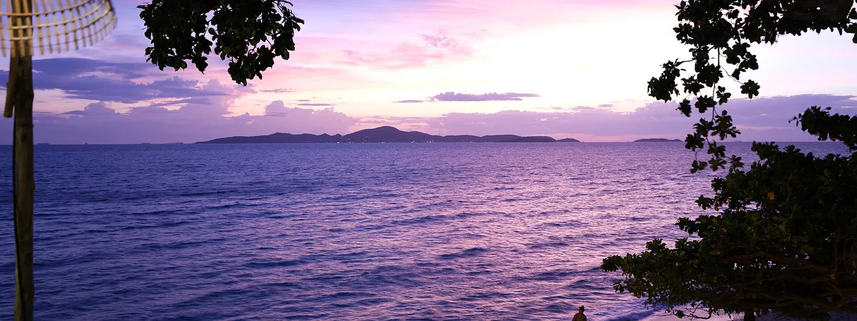 Koh Larn island seen across the water from Jomtien Beach